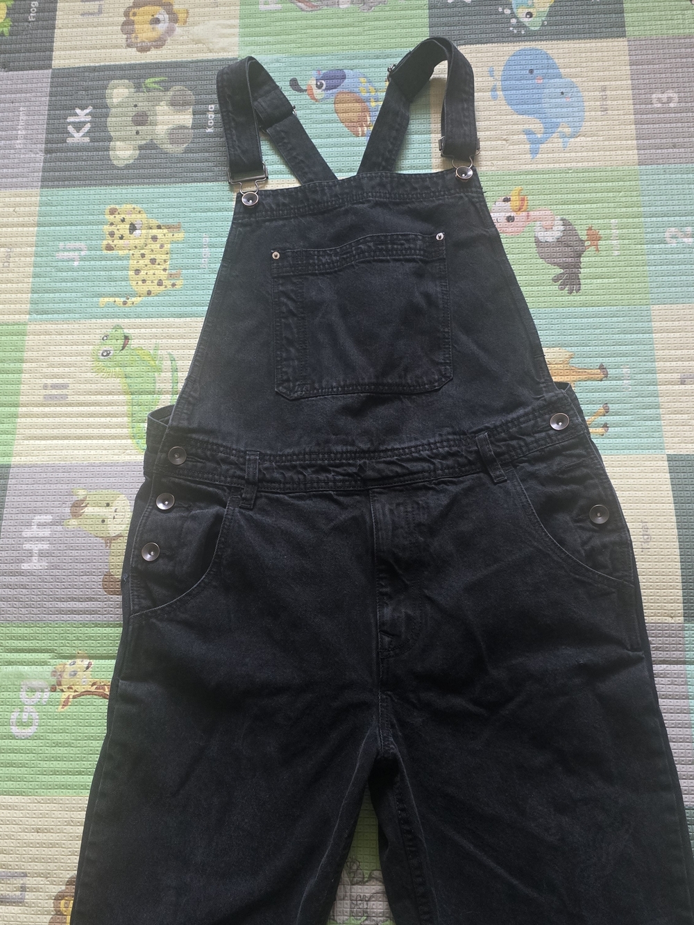 BDG Black Kids Denim Overalls Unisex